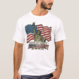 Statue of Liberty Freedom & Liberty 1776 New York T-Shirt