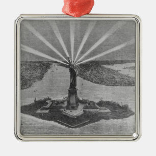 Statue of Liberty, from 'The Graphic' Metal Tree Decoration