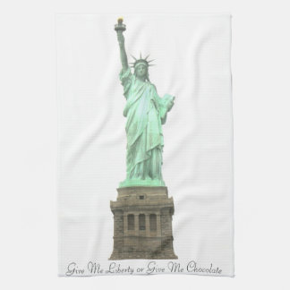 Statue of Liberty Give Me Chocolate Towel