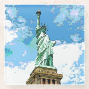 Statue of Liberty Glass Coaster