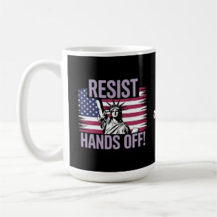 Statue of Liberty Hands Off Protest Resistance Coffee Mug