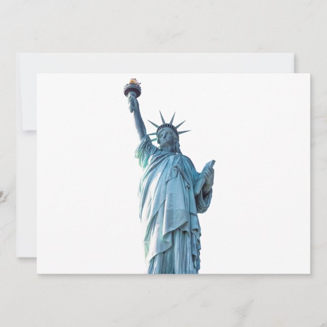 Statue of liberty   holiday card (Front)