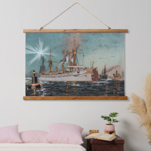 Statue of Liberty Hudson New York City Hanging Tapestry