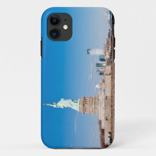 Statue of Liberty, Hudson River and Manhattan iPhone 11 Case