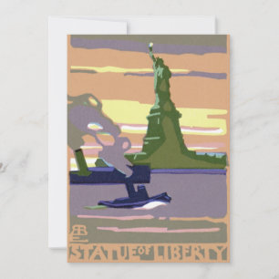 Statue of Liberty in New York City, Vintage Travel