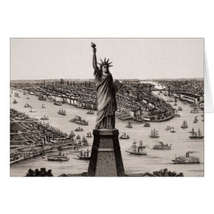 Statue Of Liberty In New York Harbour