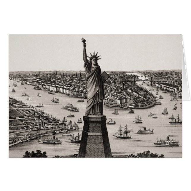 Statue Of Liberty In New York Harbour (Front Horizontal)