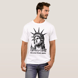Statue of Liberty, Jesus, God, Holy Spirit, Faith T-Shirt