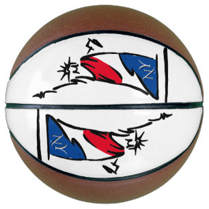 Statue of Liberty / Lady Liberty Stripes Basketball