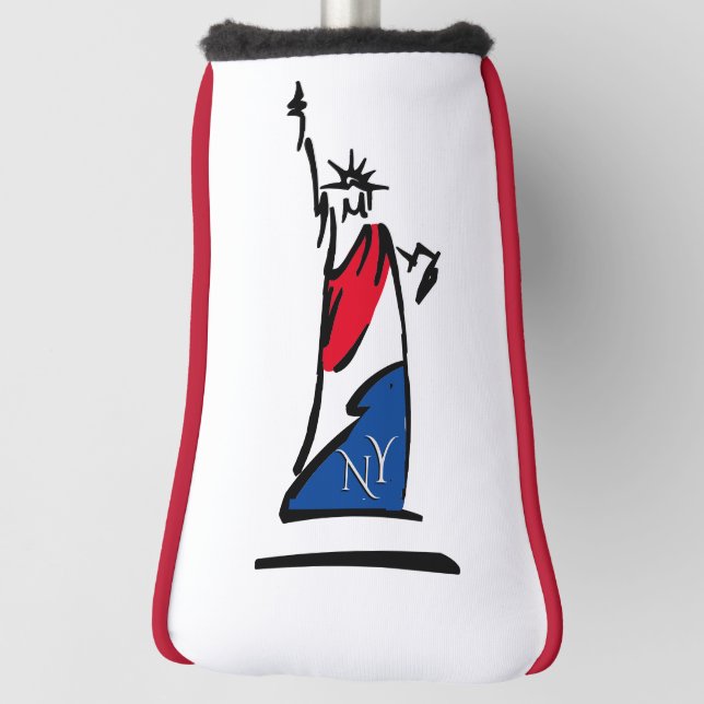 Statue of Liberty / Lady Liberty Stripes Golf Head Cover (Rotate 90)
