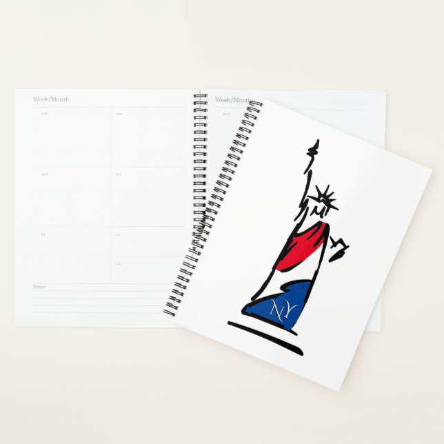Statue of Liberty / Lady Liberty Stripes Planner (Display)