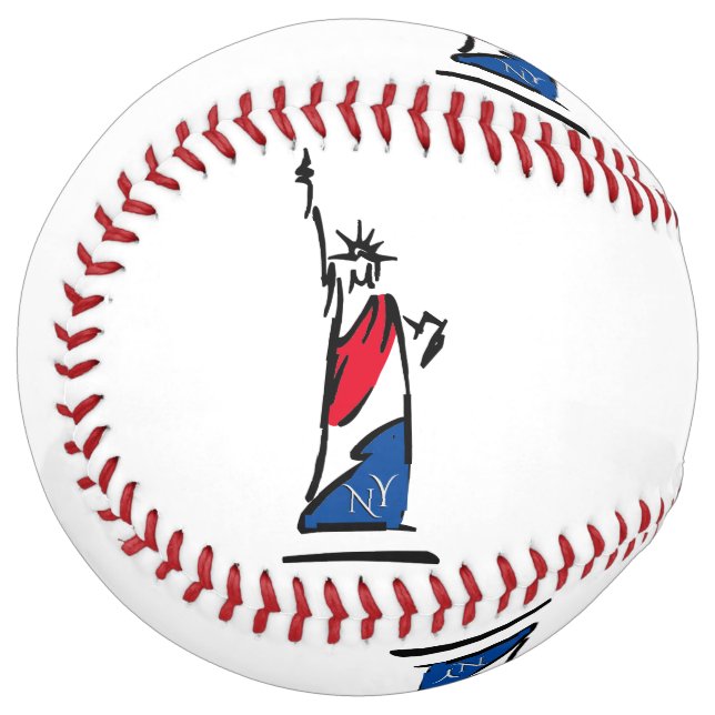 Statue of Liberty / Lady Liberty Stripes Softball (Front Left)