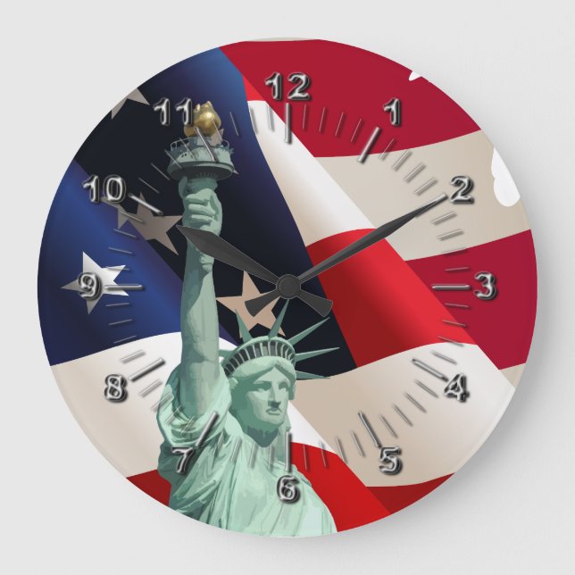 Statue of Liberty Large Clock (Front)