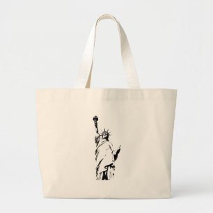 Statue Of Liberty Large Tote Bag