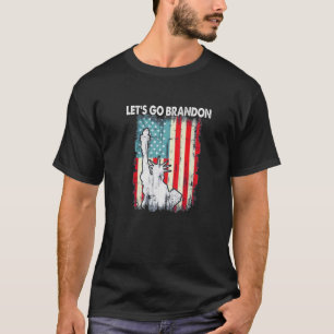 Statue Of Liberty Let’S Go Brandon American Flag 2 T-Shirt
