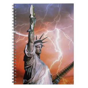 Statue of Liberty Lightening. Notebook