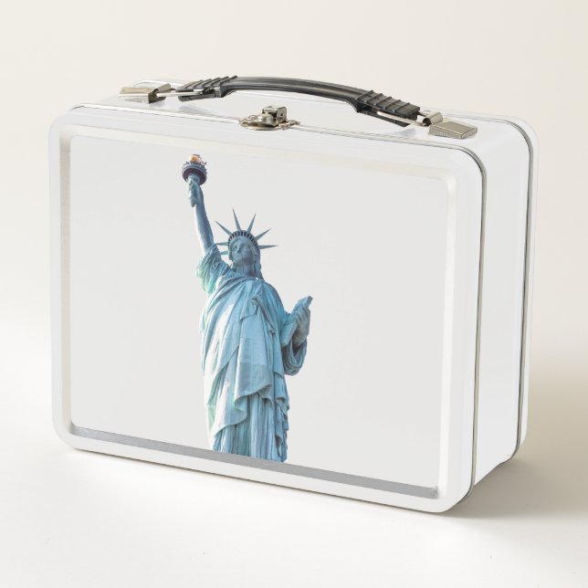 Statue of liberty   metal lunch box (Front)