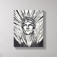 Statue of Liberty Modern Line Art