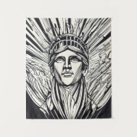 Statue of Liberty Modern Line Art 