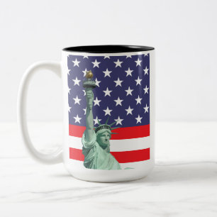Statue of Liberty Mug USA Flag Coffee Cup