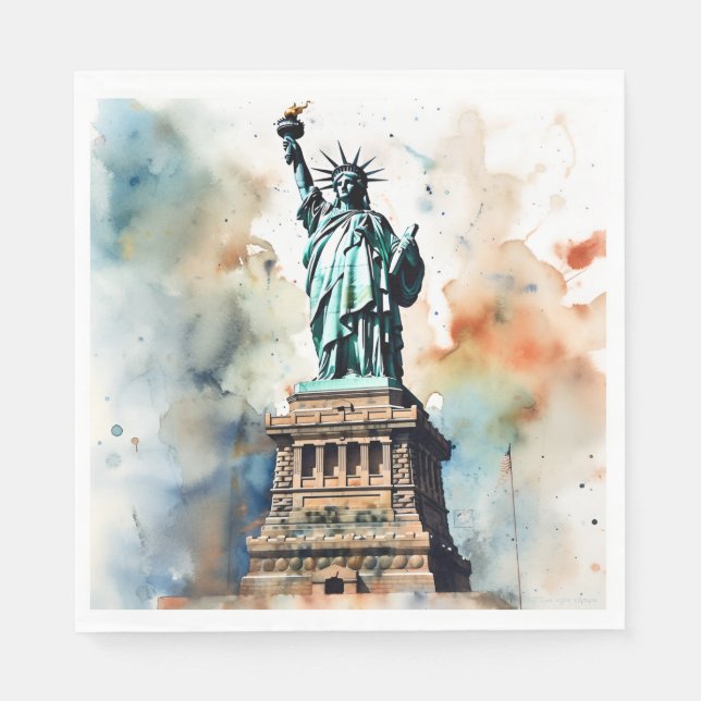 Statue of Liberty Napkin (Front)