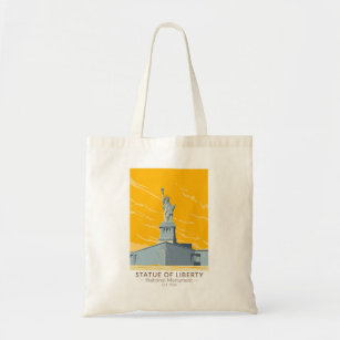Statue of Liberty National Monument Vintage  Tote Bag