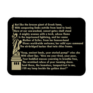 Statue of Liberty - New Colossus Patriotic Poem Magnet