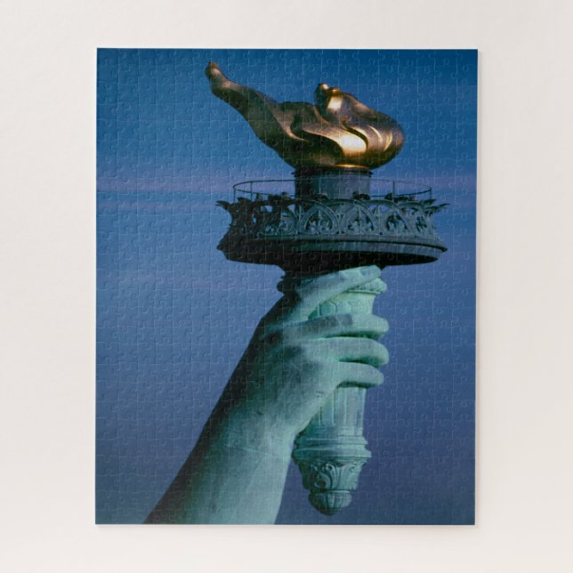 Statue of Liberty New York.Christmas Greetings Jigsaw Puzzle (Vertical)