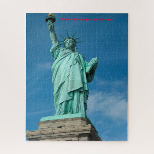 Statue of Liberty New York.Christmas Greetings Jigsaw Puzzle
