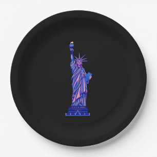 Statue of Liberty-New York City-4th of July- Paper Plate