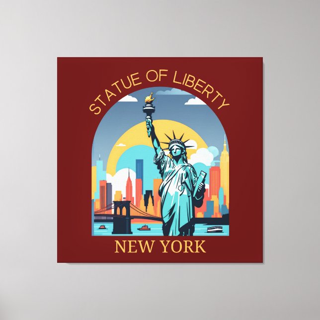 Statue of Liberty, New York City Canvas Print (Front)