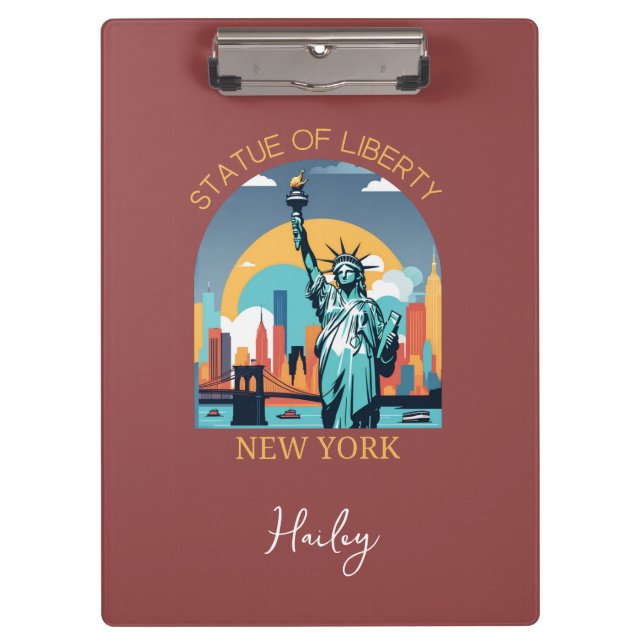 Statue of Liberty, New York City Clipboard (Front)
