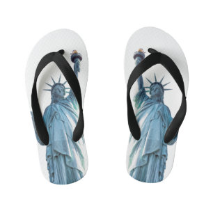 Statue of Liberty New York City Kid's Flip Flops