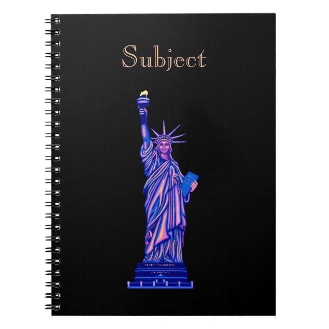Statue of Liberty-New York City-Landmark- Notebook (Front)