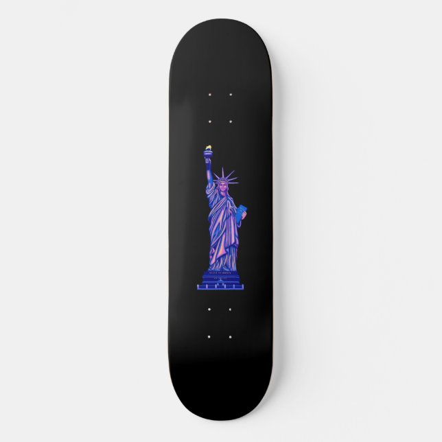 Statue of Liberty- New York City-Landmark Skateboard (Front)