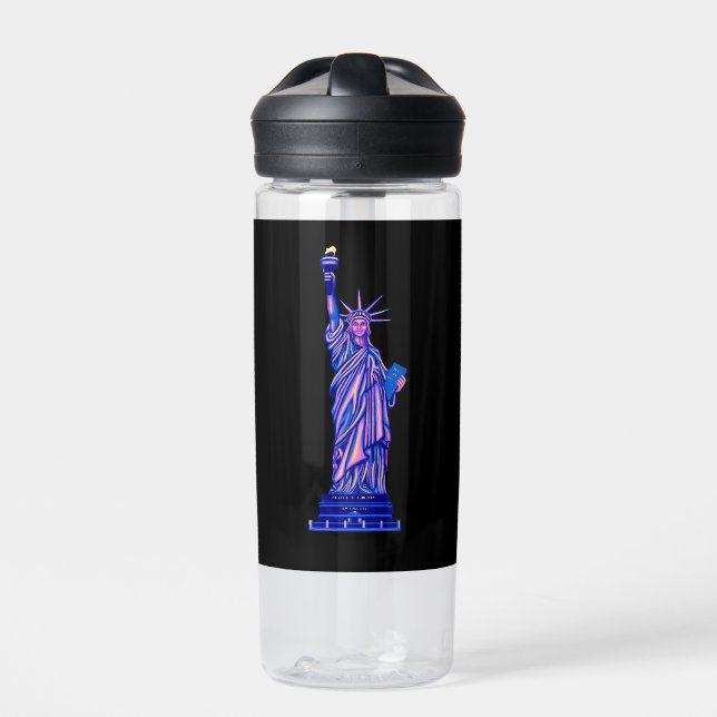 Statue of Liberty-New York City-Landmark- Water Bottle (Front)