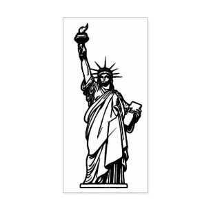 Statue of Liberty ,New York City NYC  , Rubber Stamp
