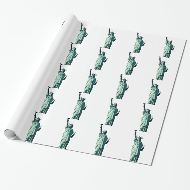 Statue of Liberty New York City NYC Wrapping Paper (Unrolled)