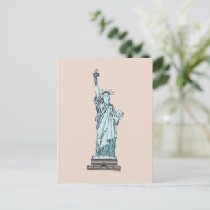 Statue of Liberty - New York City - Postcard