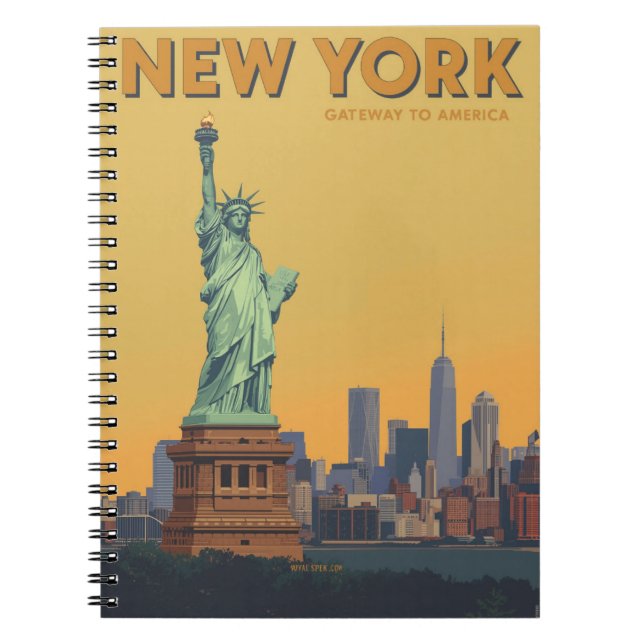 Statue of Liberty New York City Travel Notebook (Front)