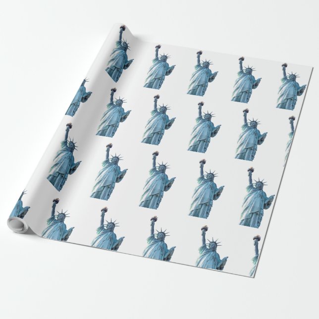 Statue of Liberty New York City Wrapping Paper (Unrolled)