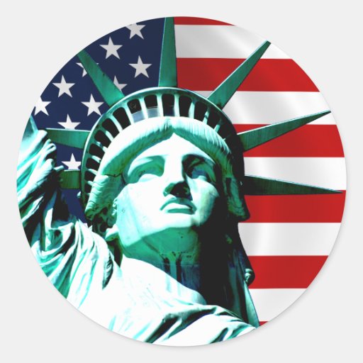 Image of Statue of Liberty, New York Classic Round Sticker