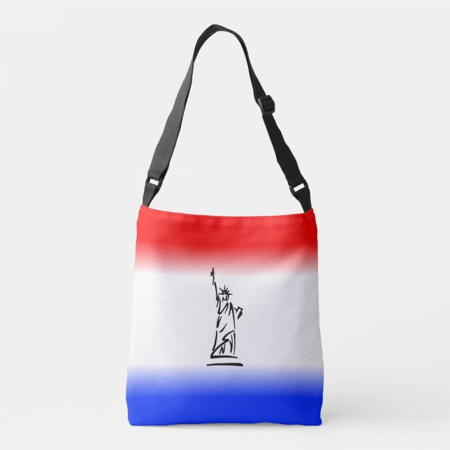 Statue of Liberty New York Crossbody Bag (Back)