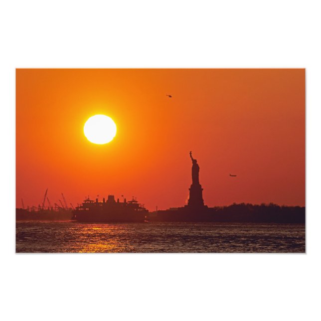 Statue of Liberty, New York Harbour, NY, USA, Photo Print (Front)