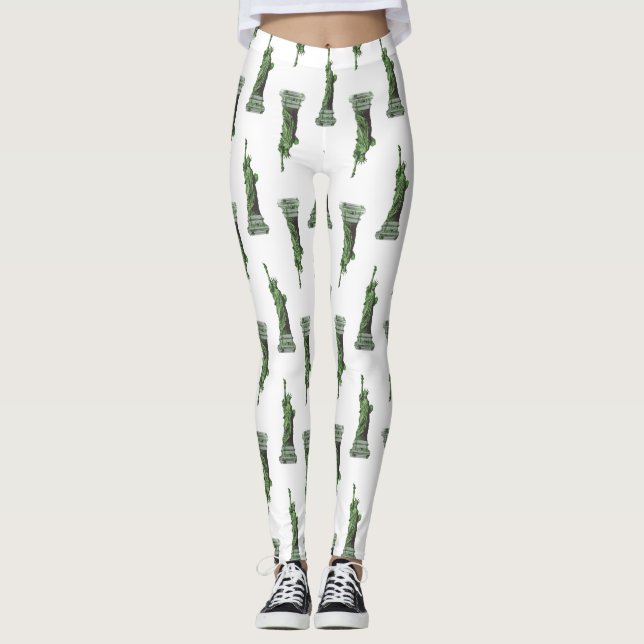 statue of liberty new york leggings (Front)