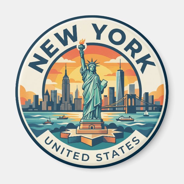 Statue of Liberty New York Magnet (Front)