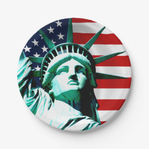 Statue of Liberty, New York Paper Plate
