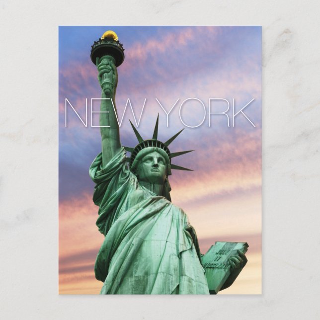 statue of liberty new york postcard (Front)