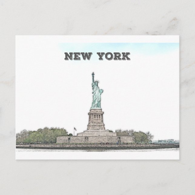 Statue of Liberty - New York Postcard (Front)