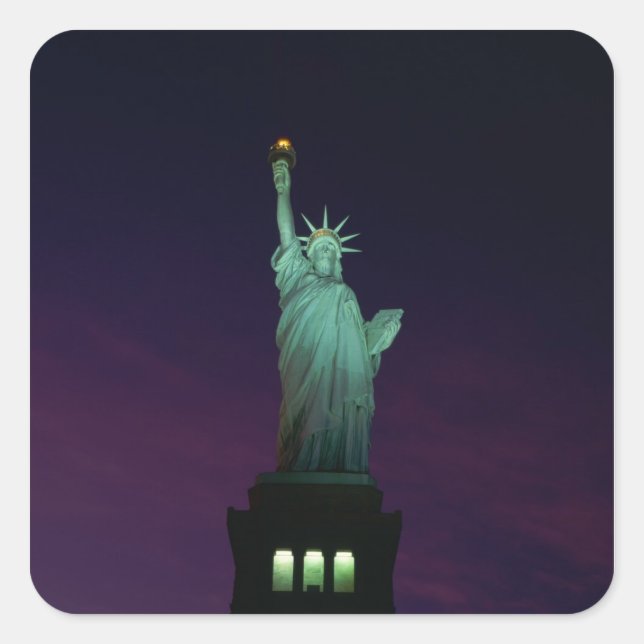 Statue of Liberty, New York, USA 7 Square Sticker (Front)